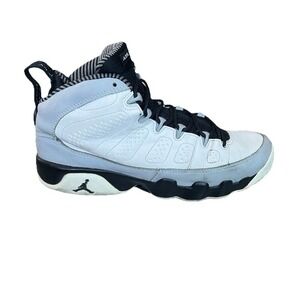 Jordan 9 Retro BG Barons 2013 Size 7Y Womens 8.5 White Black 302359-116